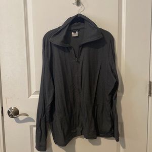 Grey Lands’ End workout jacket